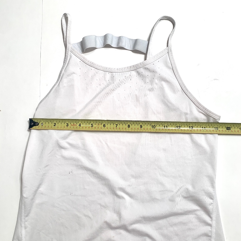 Nike White Tank Top w/ Deep V Back - Picture 8 of 8